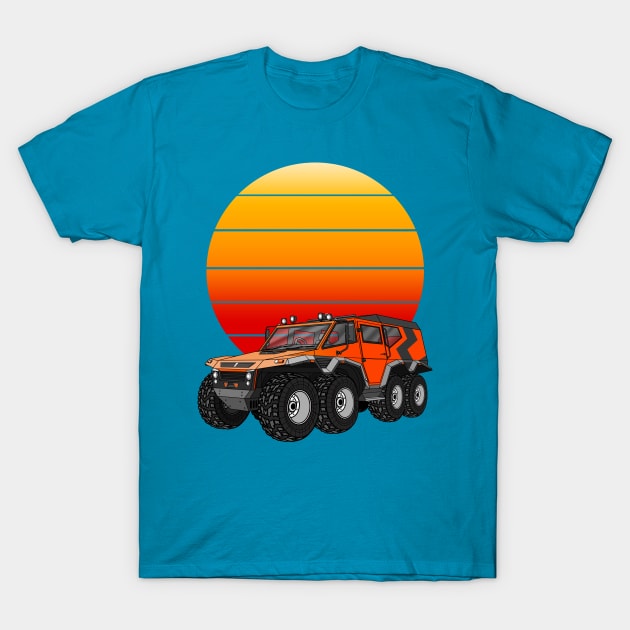 AV toros Shaman 8x8 All-Terrain Vehicle T-Shirt by Guyvit